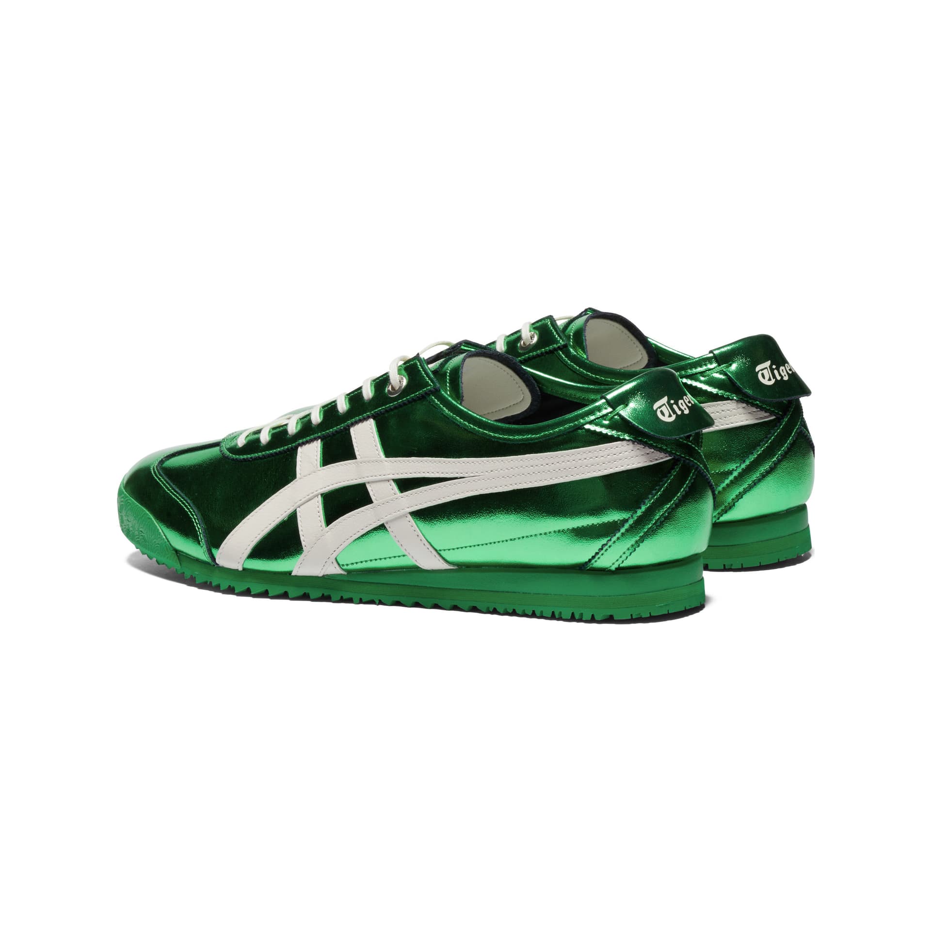 Кроссовки Onitsuka Tiger MEXICO 66 Повседневная обувь Низкий Топ Зеленый Унисекс - изображение 4