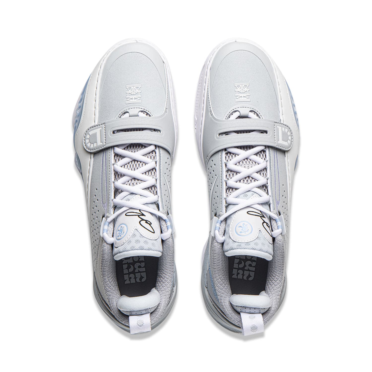 Кроссовки для баскетбола Li-Ning Wade All City 14 Амортизация Противоскользящая износостойкая Oтскок Лоу-топы Профессиональные баскетбольные кроссовки Мужской Микрокристаллический серый - изображение 4