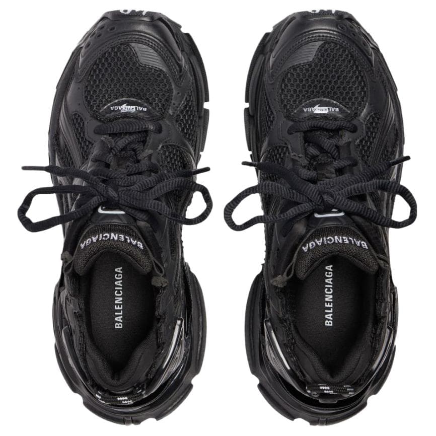 Кроссовки Balenciaga Runner Low Топ Толстая подошва Кроссовки Женские Черные - изображение 6