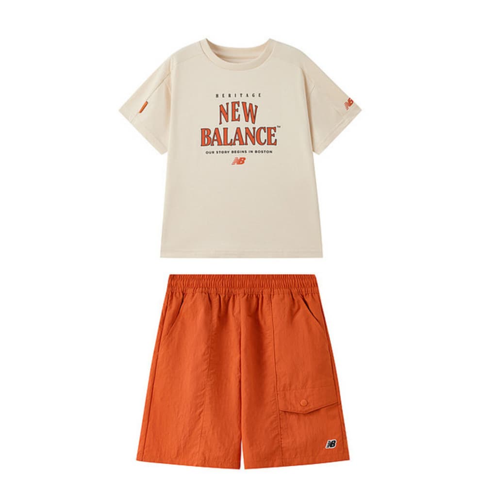 Футболка New Balance Апельсин Kids T-рубашки - изображение 1