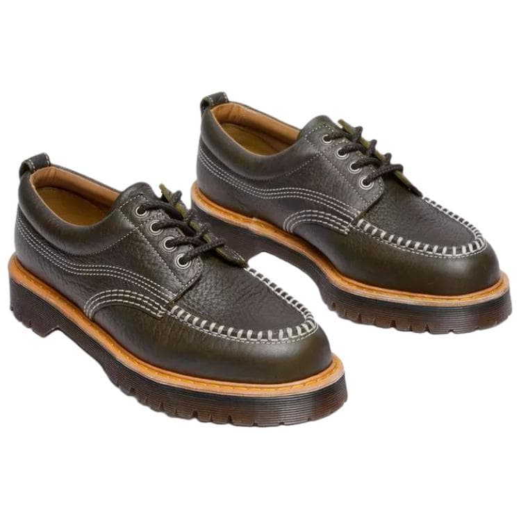 Dr.Martens LOWELL Кожа Повседневные кожаные туфли Унисекс Оливково-зеленый - изображение 3