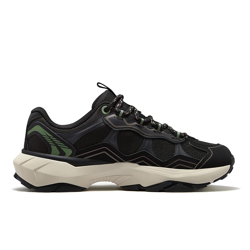 Кроссовки FILA FUSION GRAVEL Stratum Shoes Текстиль Синтетическая кожа Уличная обувь Мужская Черный Зеленый - изображение 2