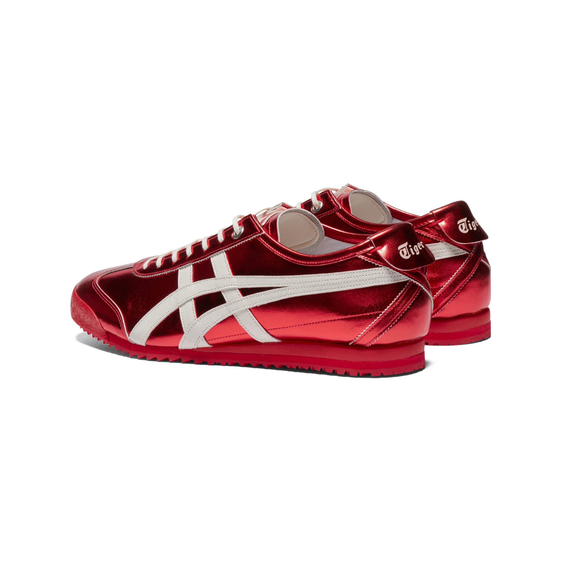 Кроссовки Onitsuka Tiger MEXICO 66 Противоскользящая Устойчивая к истиранию Низкий Топ Повседневная Обувь Унисекс Красная - изображение 4