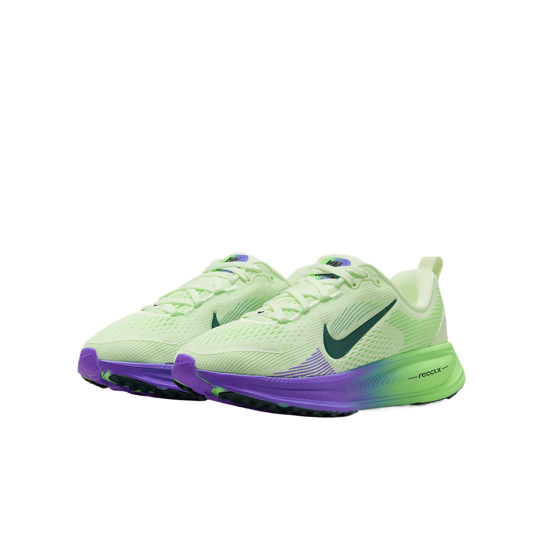 Кроссовки NIKE Vomero 18 Oтскок Дышащий Low Топ Беговые кроссовки Детский - изображение 2