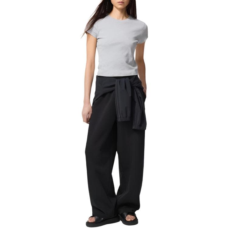 Футболка UNIQLO Серые Женские Футболки - изображение 2
