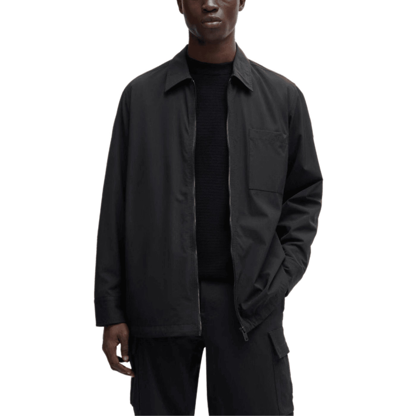Куртка HUGO BOSS FW24 Куртки и Пальто Мужской Черный - изображение 3