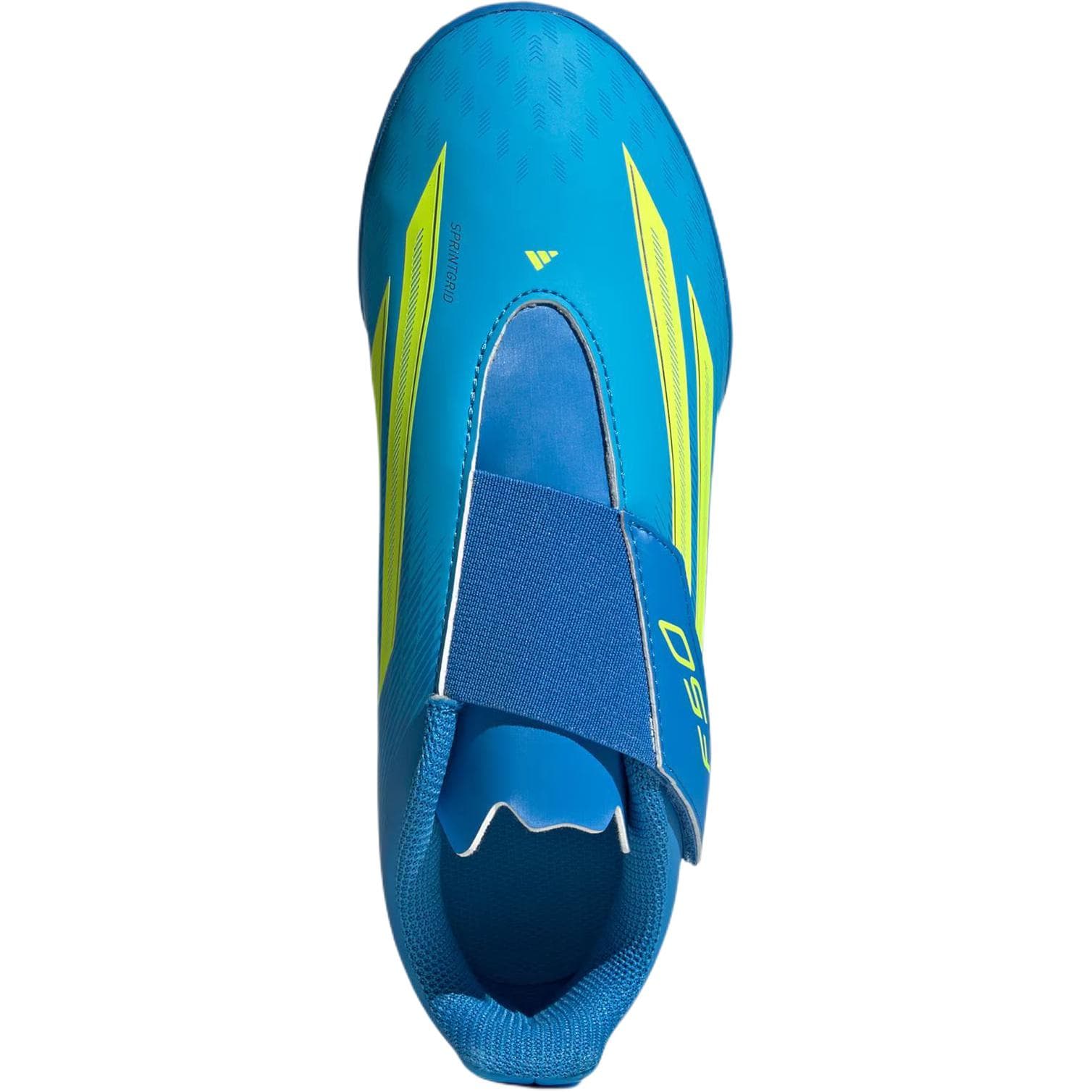 Бутсы Adidas F50 CLUB Противоскользящие Низкие Футбольные Бутсы Ярко-Синий Детский - изображение 3