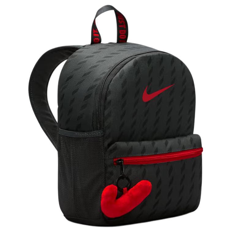 Рюкзак Nike JDI Полиэстеровый Рюкзак Мини-Версия Детский Черный и Университетский Красный - изображение 2