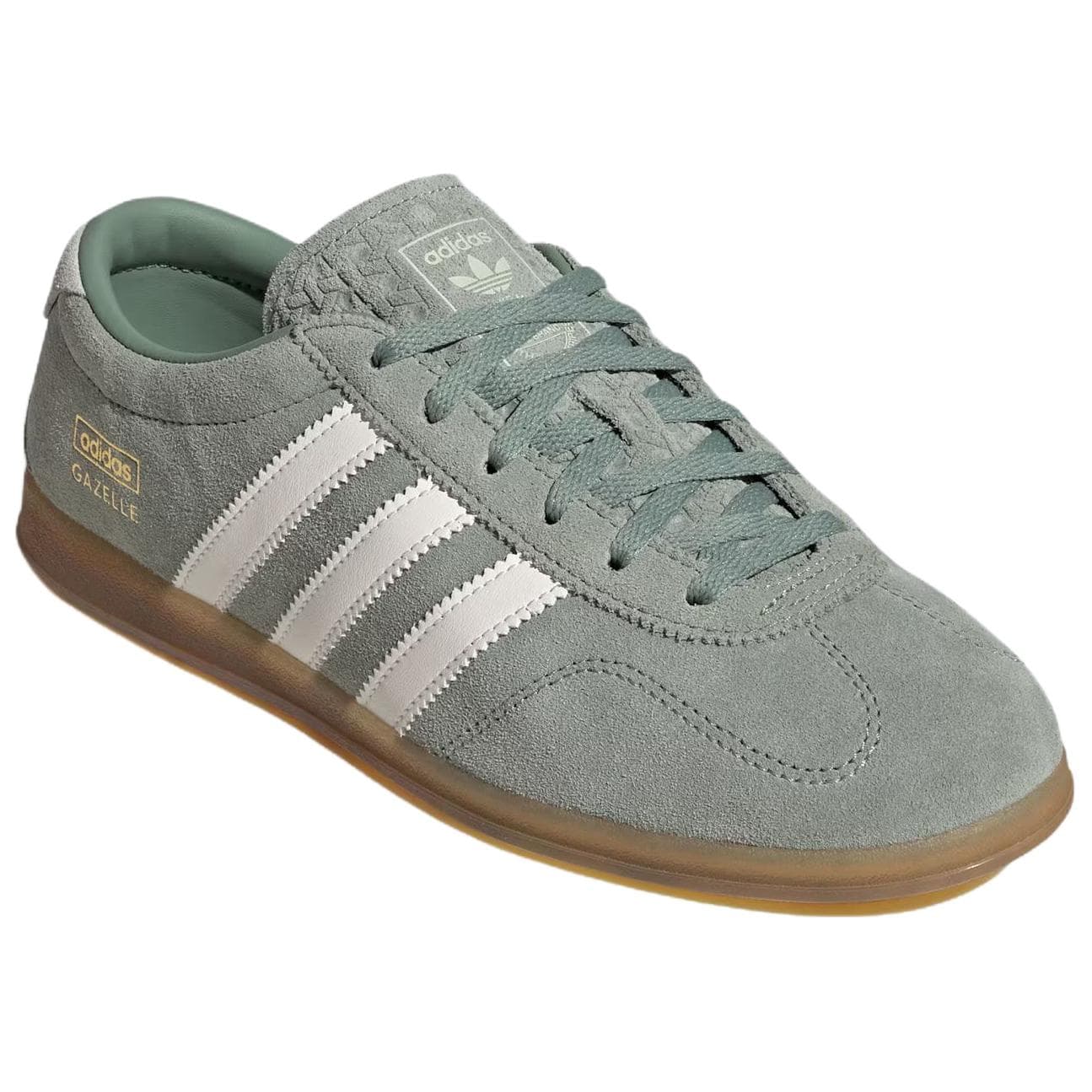 Кроссовки Adidas Originals Gazelle Low Скейтборд Обувь Женская Пыльно-Зеленая - изображение 3