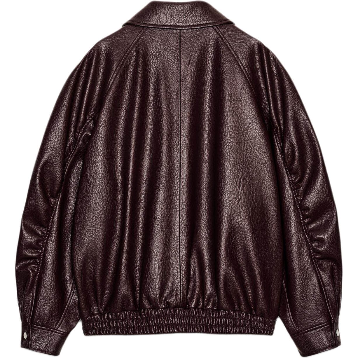 ZARA Бургунди Женские Кожаные Куртки - изображение 2