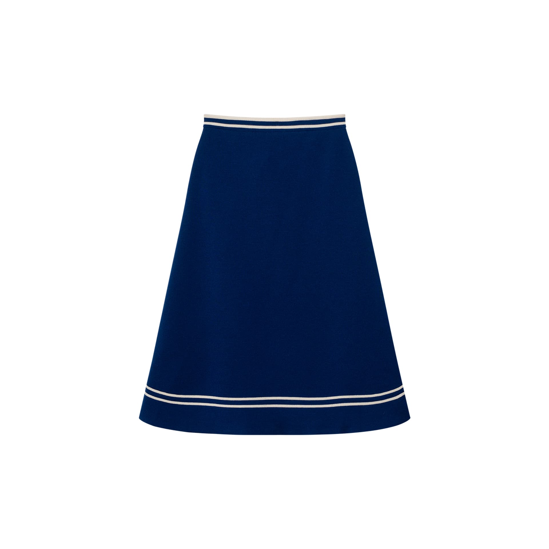 Юбка Gucci GG Wool A-Line Skirt Blue - изображение 1
