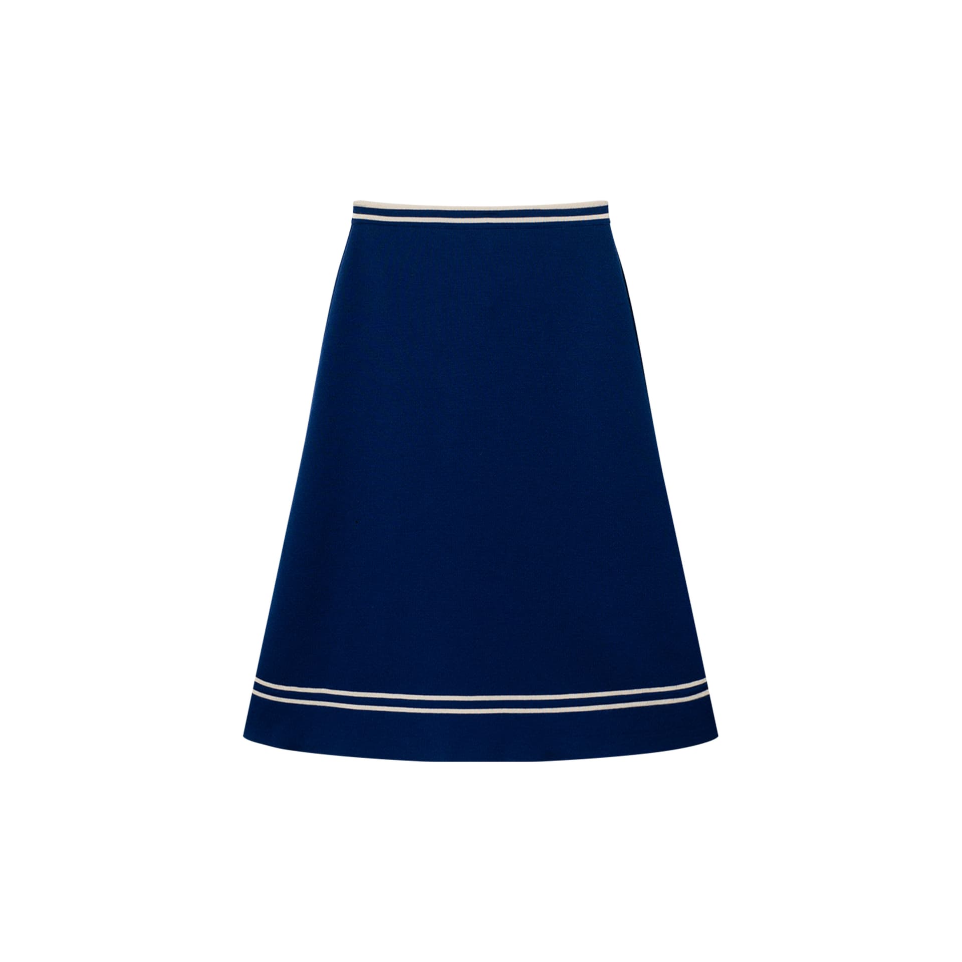 Юбка Gucci GG Wool A-Line Skirt Blue - изображение 3