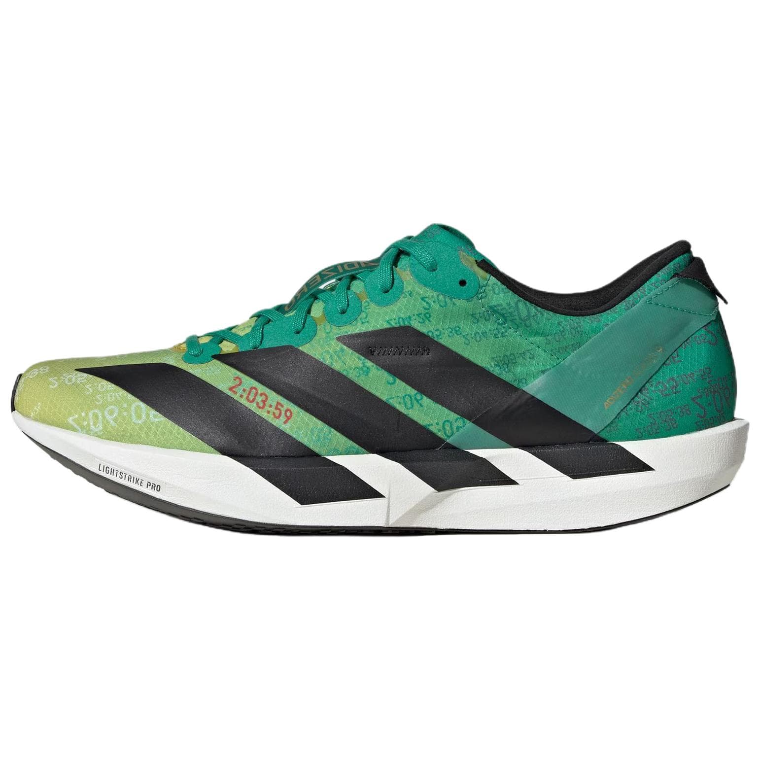 Кроссовки для бега Adidas Adizero Adios 9 Удобные Тканевые Вязаные Беговые Кроссовки Мужские Желто-Зеленые - изображение 1
