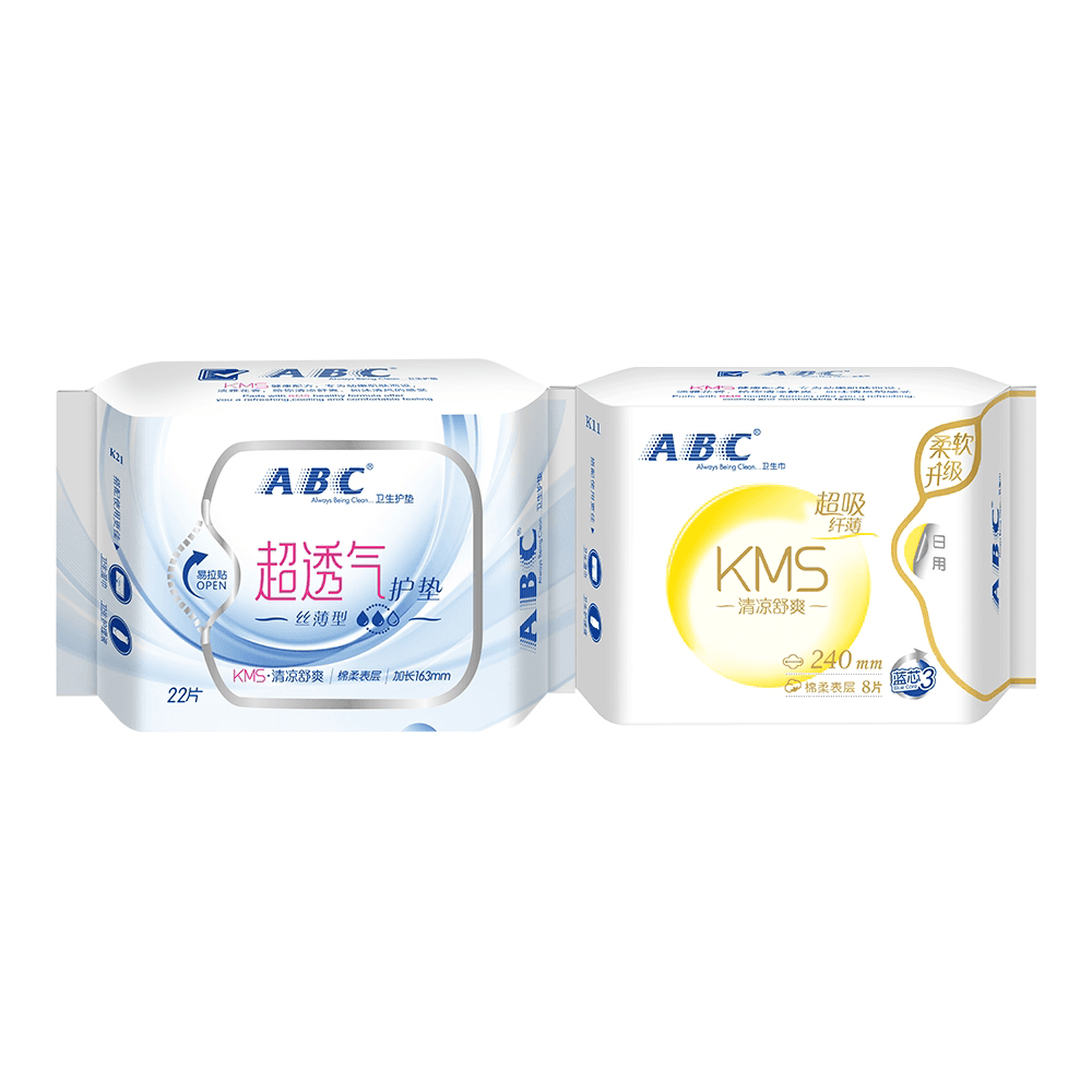 ABC KMS Тонкий Комплексный Формулу Набор Салфеток для Лица Волшебный Цвет Шелковистый Тонкий Дышащий - изображение 1