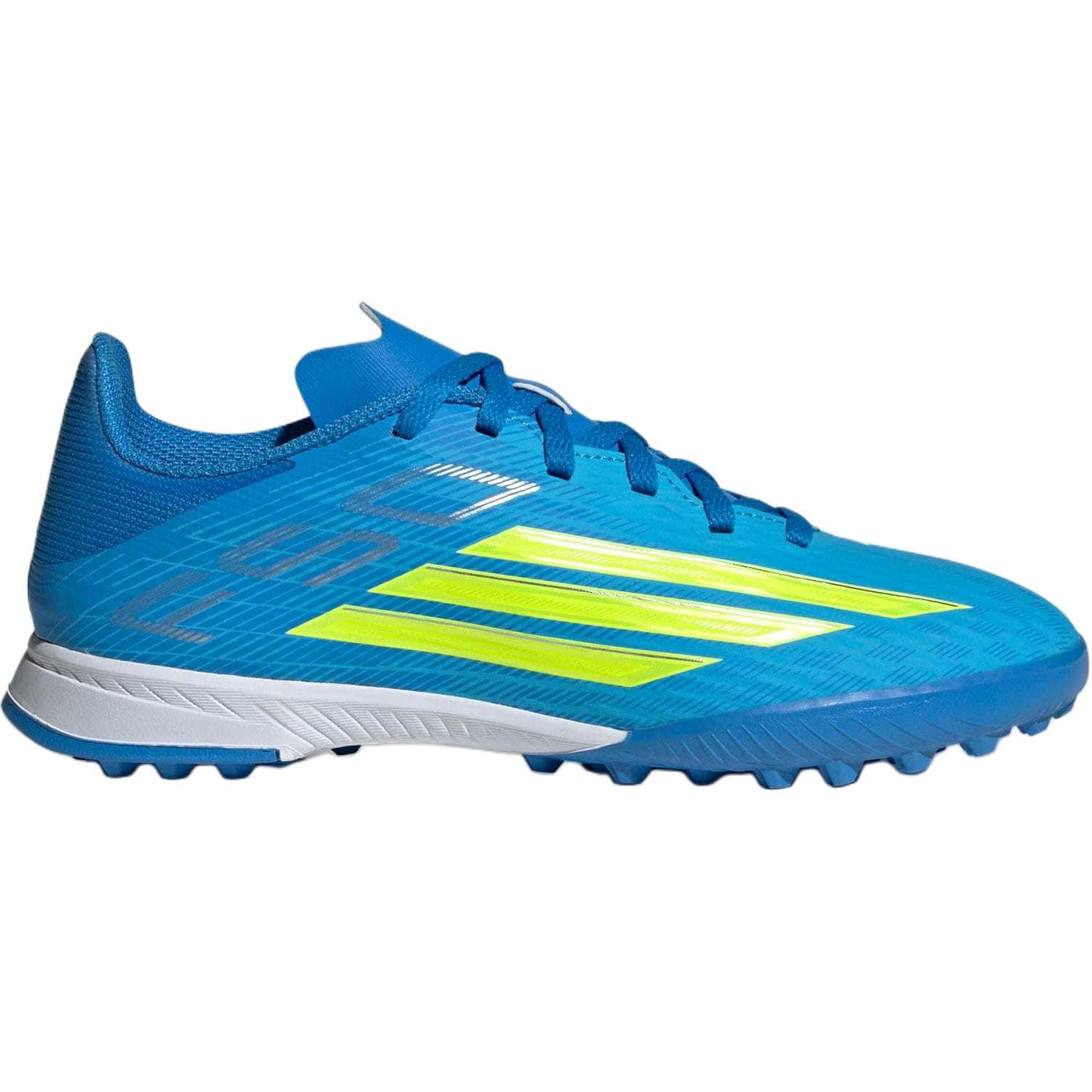 Бутсы Adidas F50 League Удобные Дышащие Поддерживающие Высокие Футбольные Бутсы с Глянцевым Покрытием Синие Детские - изображение 2