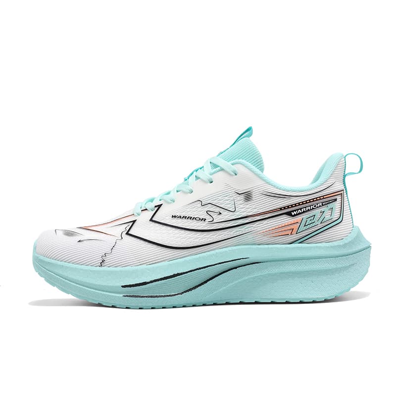 Кроссовки для бега Кроссовки Warrior Low Top Белые Черные Циановые Унисекс - изображение 1