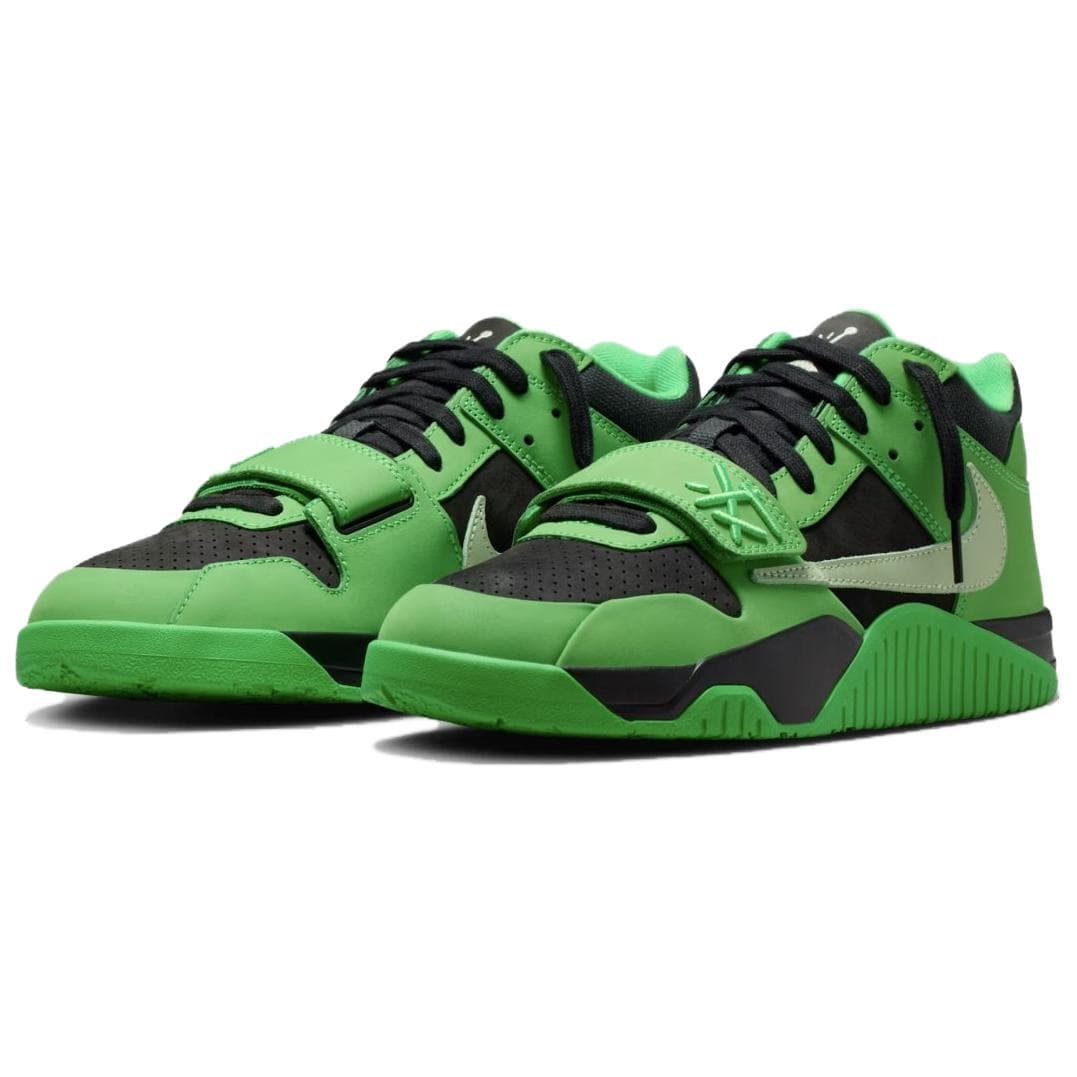 Ретро баскетбольные кроссовки Travis Scott x Air Jordan Jumpman Jack Ретро Баскетбольные Кроссовки Мужские Зеленые - изображение 2