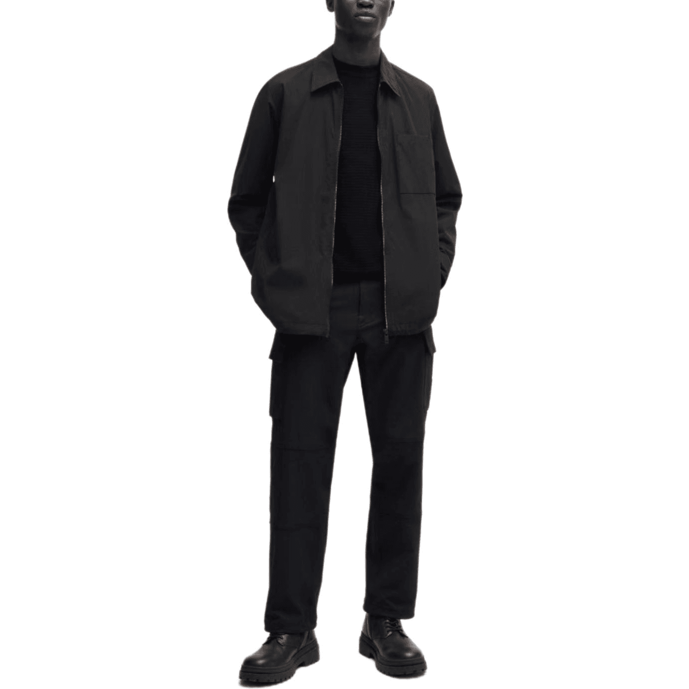 Куртка HUGO BOSS FW24 Куртки и Пальто Мужской Черный - изображение 2