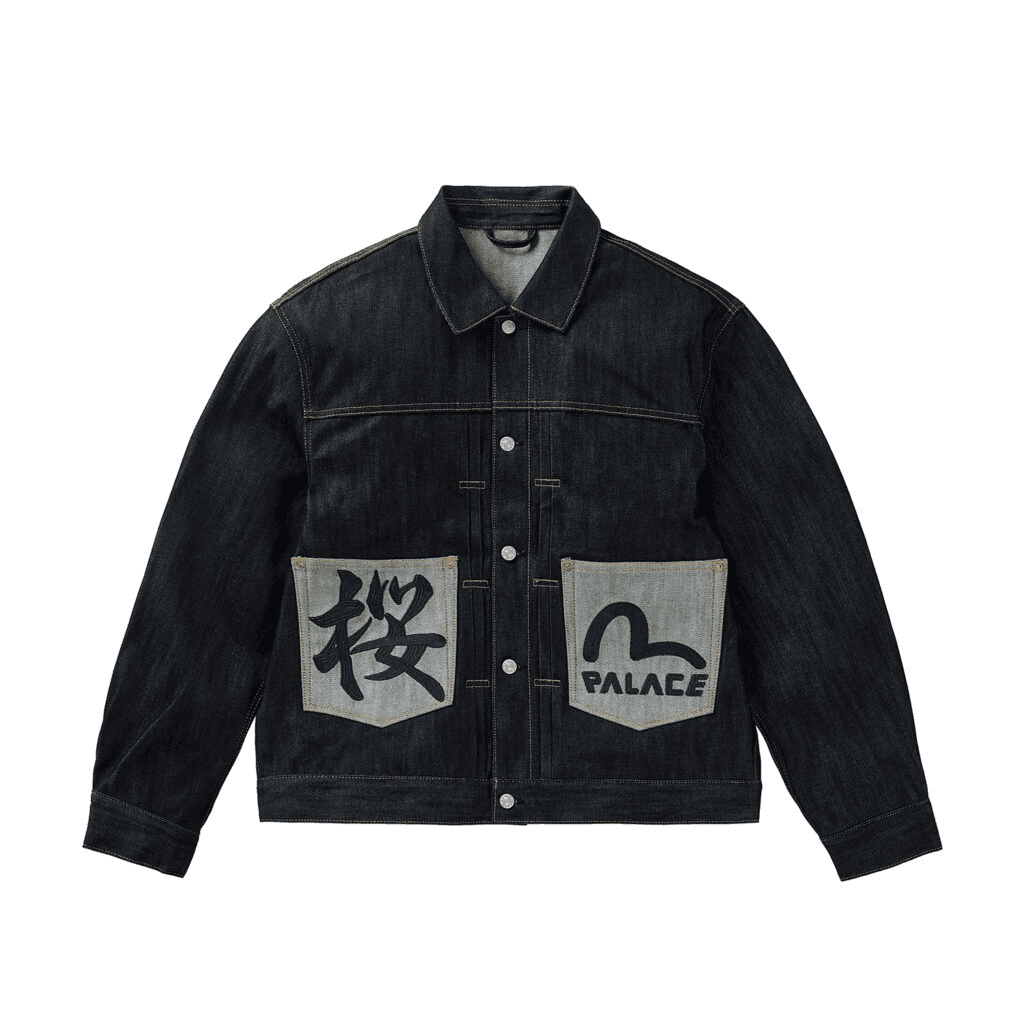 Джинсовая куртка PALACE EVISU PALACE x EVISU SS26 DROP8 - изображение 1