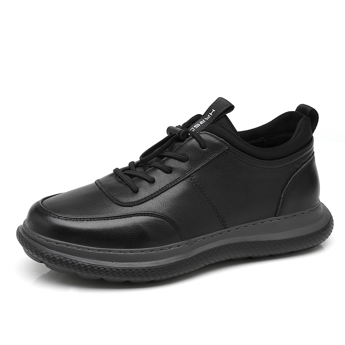 Ботинки HARSON Мужская повседневная обувь Low Top Черная для мужчин - изображение 2