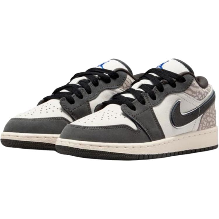 Кроссовки для баскетбола Jordan Air Jordan 1 Low Топ Баскетбольные кроссовки Черный белый Умбра Унисекс - изображение 3
