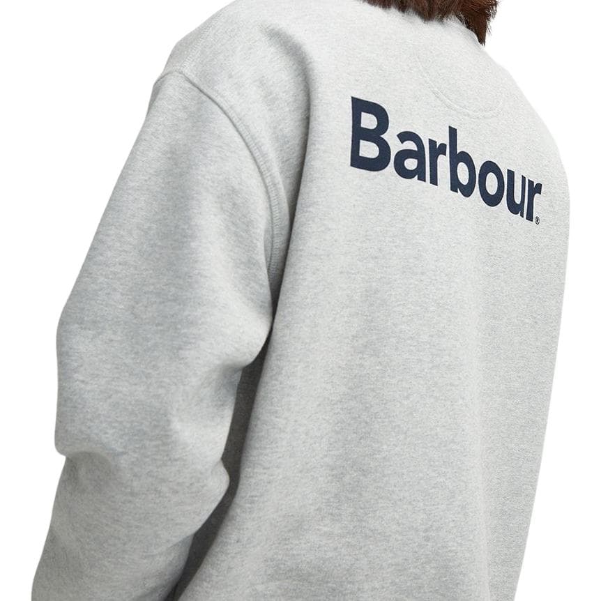 Кофта BARBOUR Brushed Nicholas Однотонный свитшот с круглым вырезом и длинными рукавами Мужской Серый - изображение 6