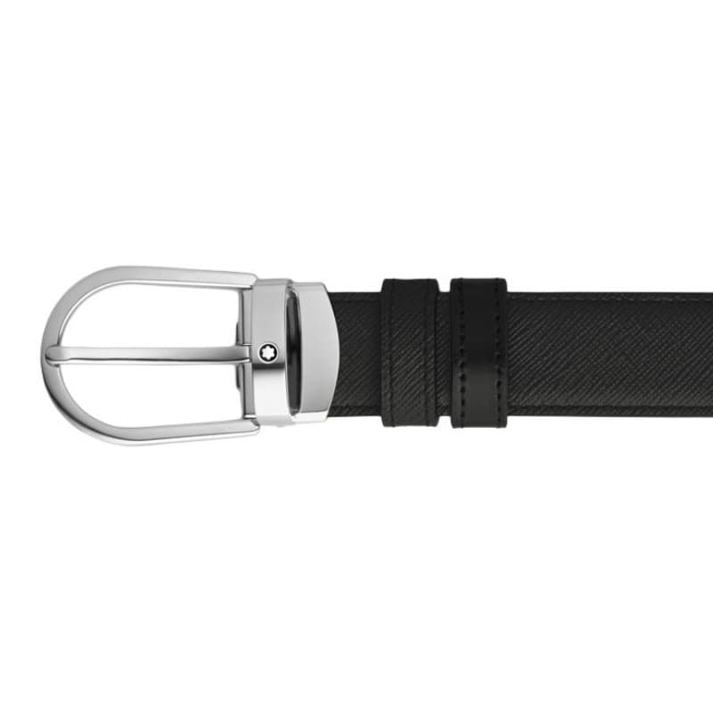 Ремень MONTBLANC Кожаные ремни Мужской Черный Ширина корпуса 3 см - изображение 2