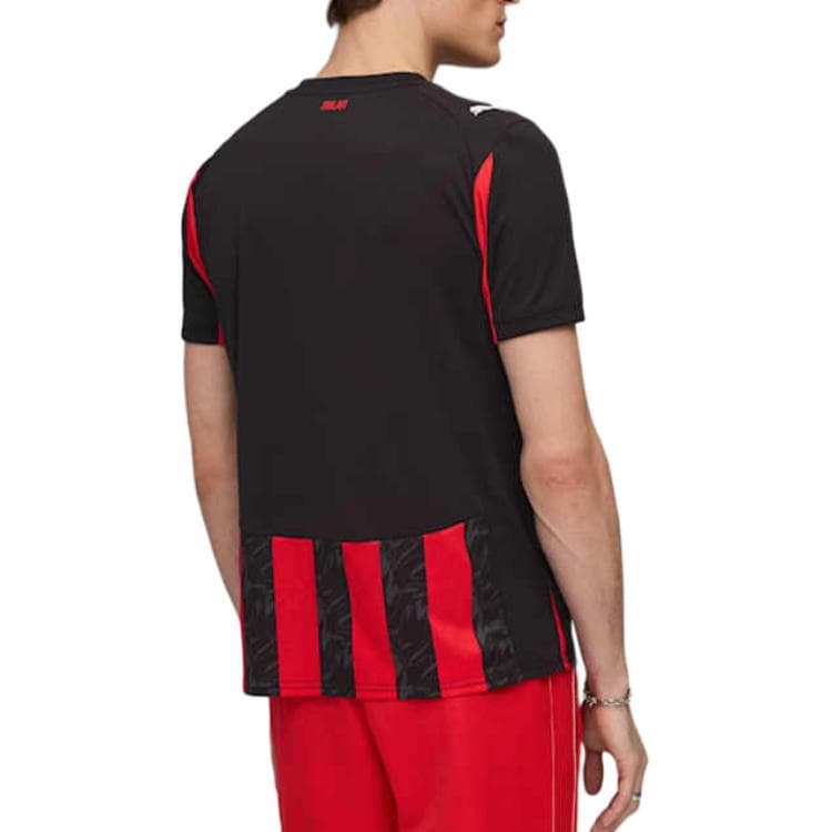 PUMA AC MILAN Футбол Джерси Фанатская версия Мужской Черно-красный Полосы - изображение 4