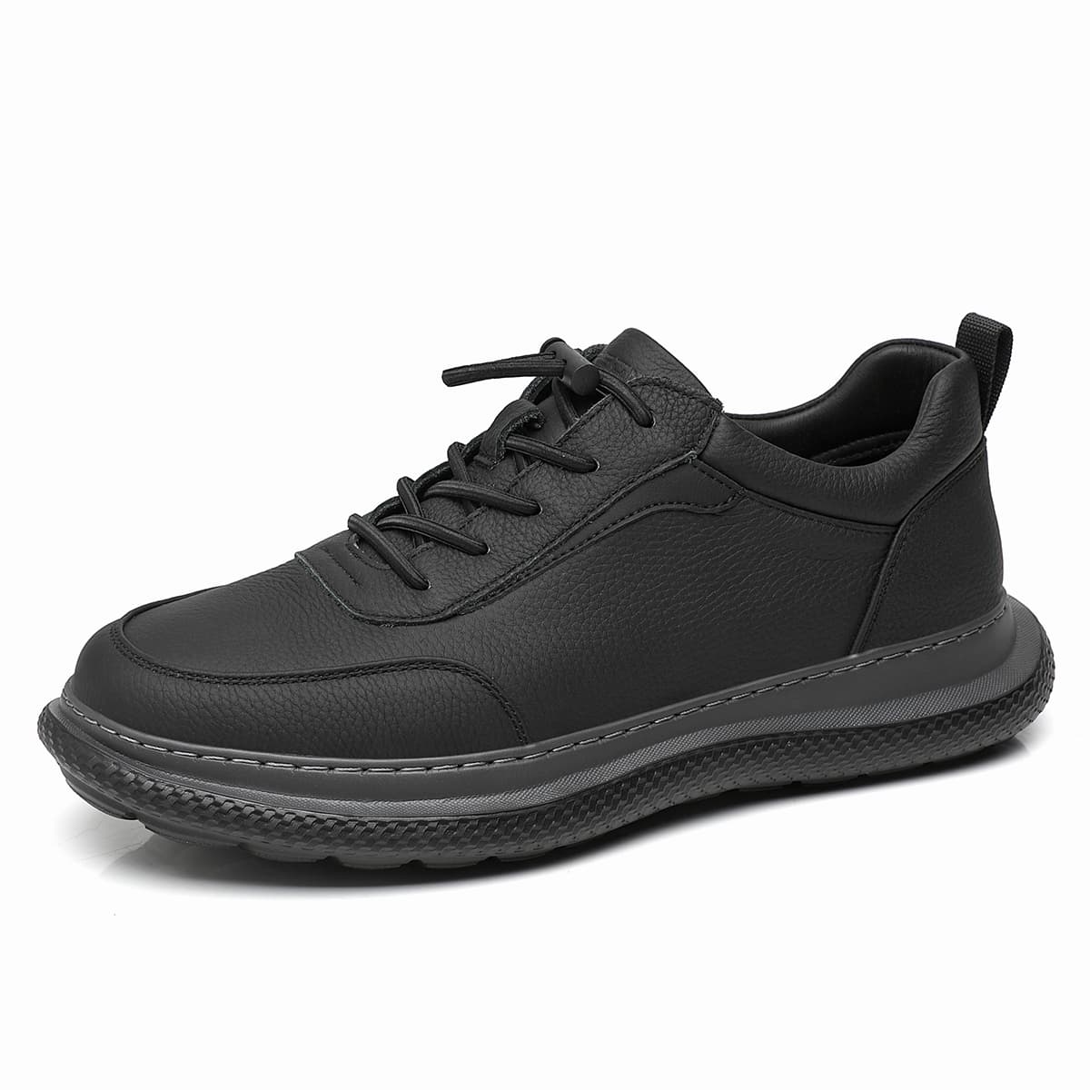 Ботинки HARSON Мужская повседневная обувь Low Top Черная для мужчин - изображение 2