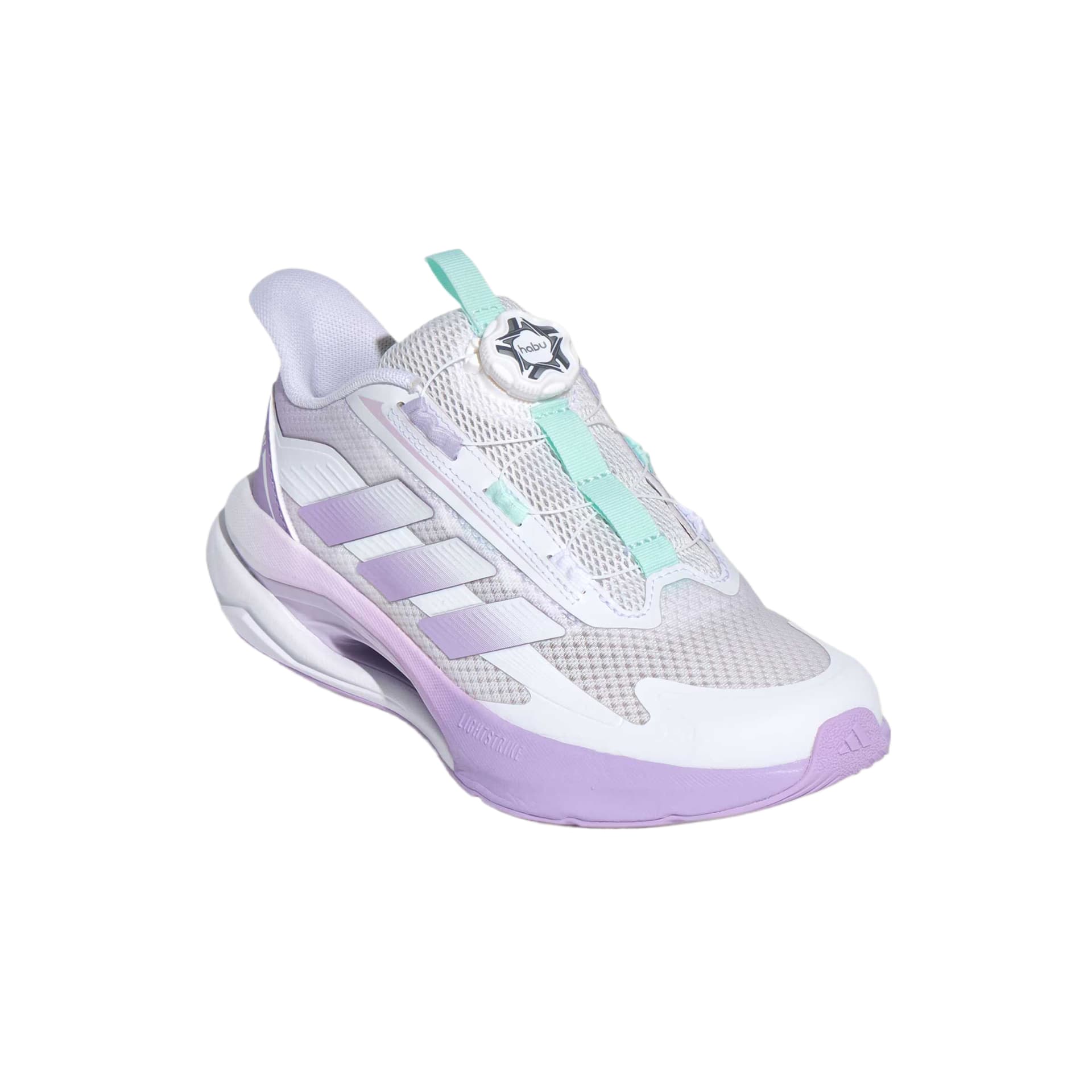 Кроссовки Adidas Детские беговые кроссовки Low Топ Белый Розовый Apple Фиолетовый Светло-фиолетовый Kids - изображение 3