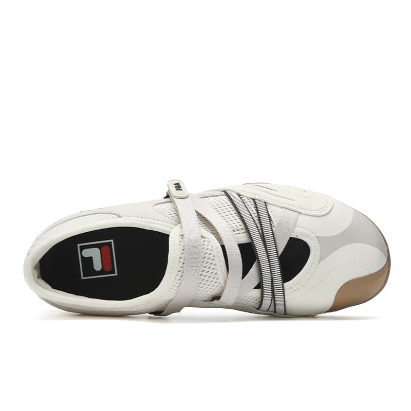 Кроссовки FILA TURBO SANDAL Дышащий Легкий Низкий Верх Повседневная Обувь Женская Стандартная Белая Без рисунка Серый - изображение 4
