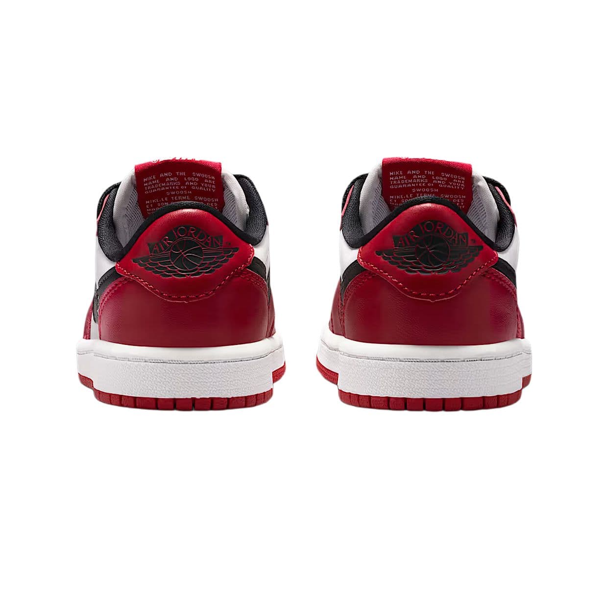 Кроссовки для баскетбола Jordan 1 Противоскользящие Низкие Баскетбольные Кроссовки Красного и Белого Цвета для Детей - изображение 3