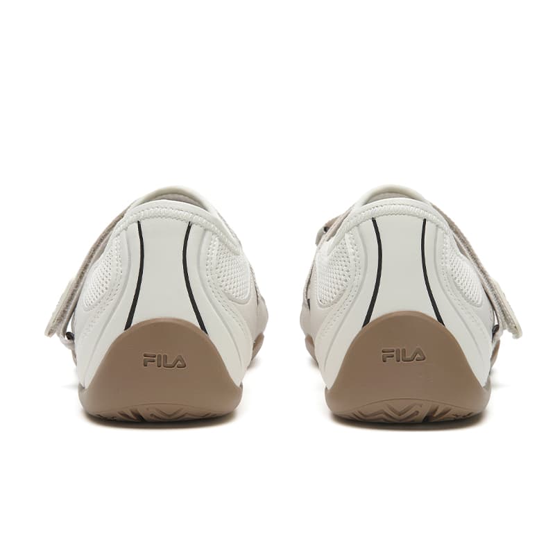 Кроссовки FILA TURBO SANDAL Дышащий Легкий Низкий Верх Повседневная Обувь Женская Стандартная Белая Без рисунка Серый - изображение 5