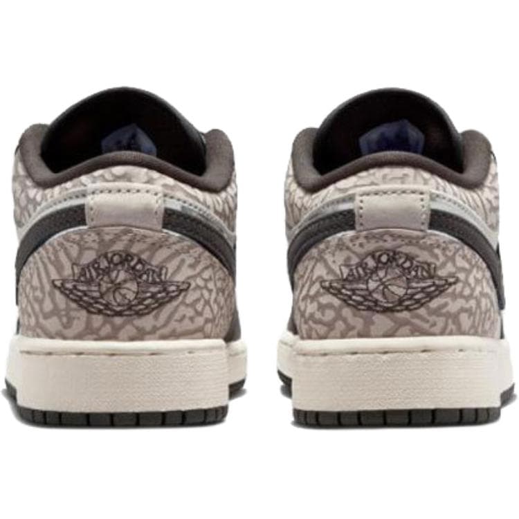 Кроссовки для баскетбола Jordan Air Jordan 1 Low Топ Баскетбольные кроссовки Черный белый Умбра Унисекс - изображение 4