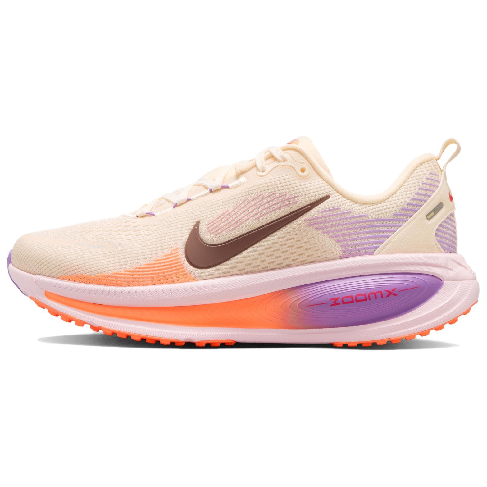 Кроссовки для бега Nike Vomero 18 Дышащие Беговые кроссовки с амортизацией для женщин бежевого цвета - изображение 1