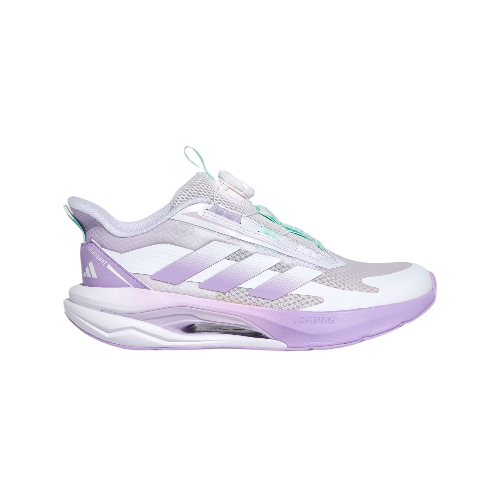 Кроссовки Adidas Детские беговые кроссовки Low Топ Белый Розовый Apple Фиолетовый Светло-фиолетовый Kids - изображение 2
