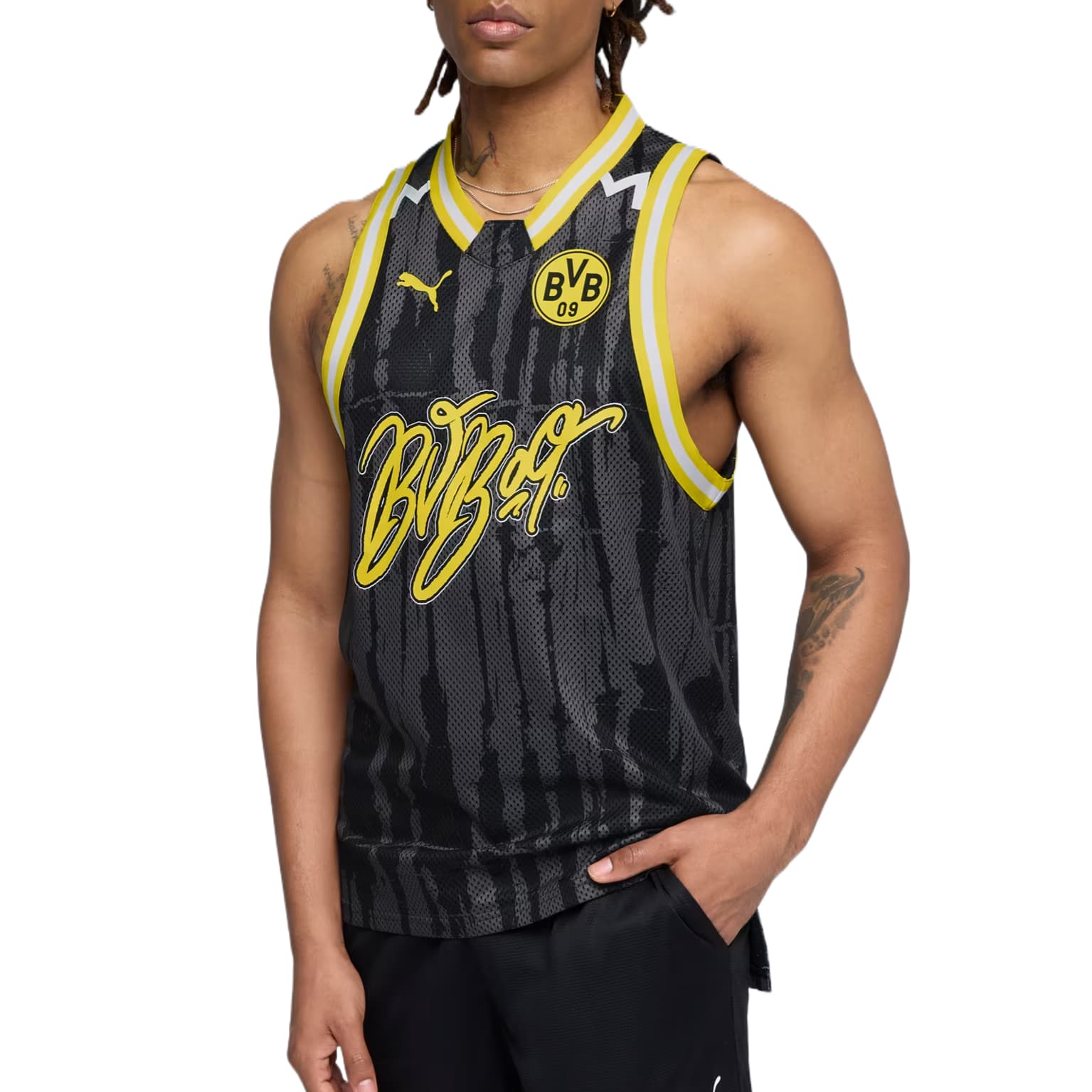 Баскетбольная майка PUMA x BVB Home dryCELL - изображение 3