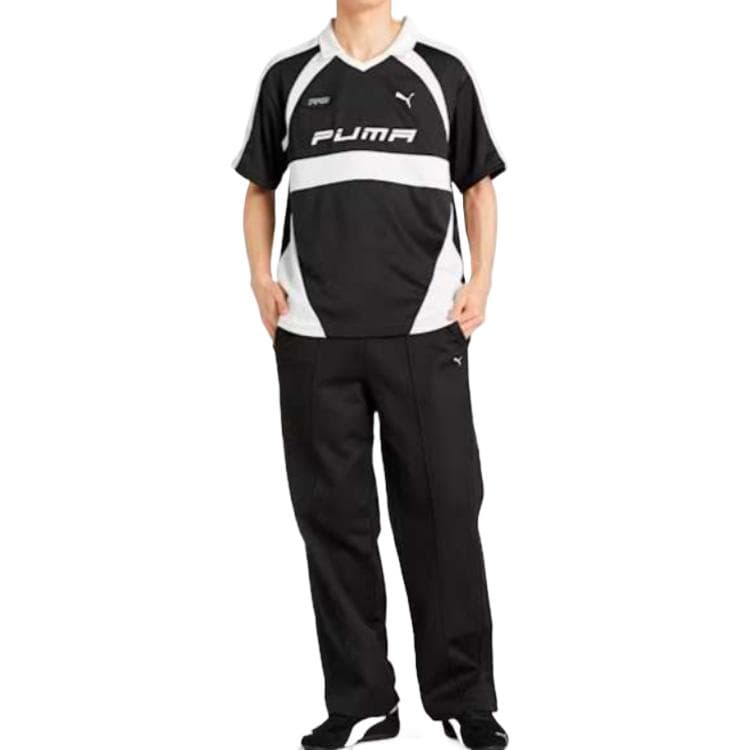 PUMA Футболка Джерси Унисекс Черно-Белая - изображение 5