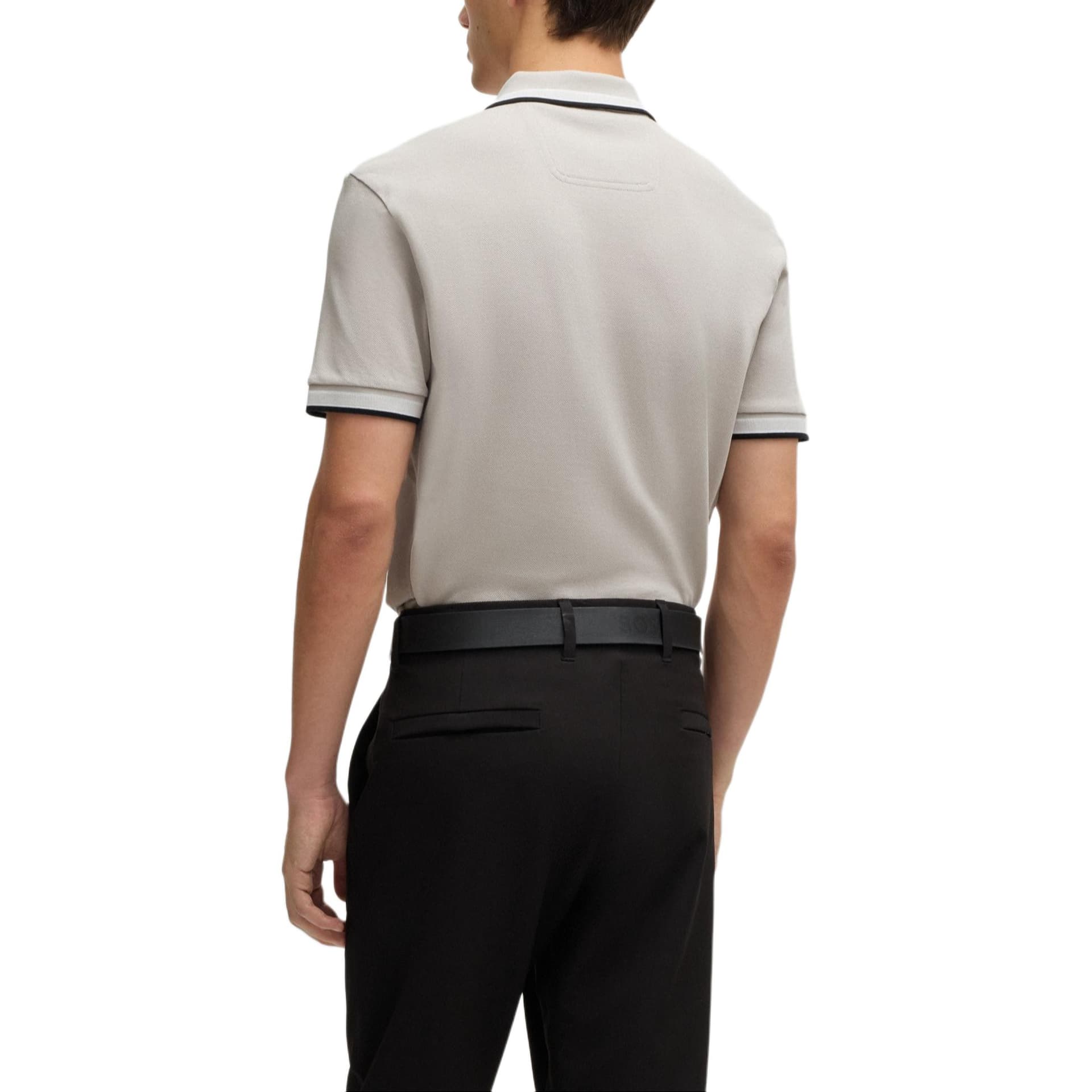 Поло Hugo Boss FW24 Поло Мужской Серый - изображение 4