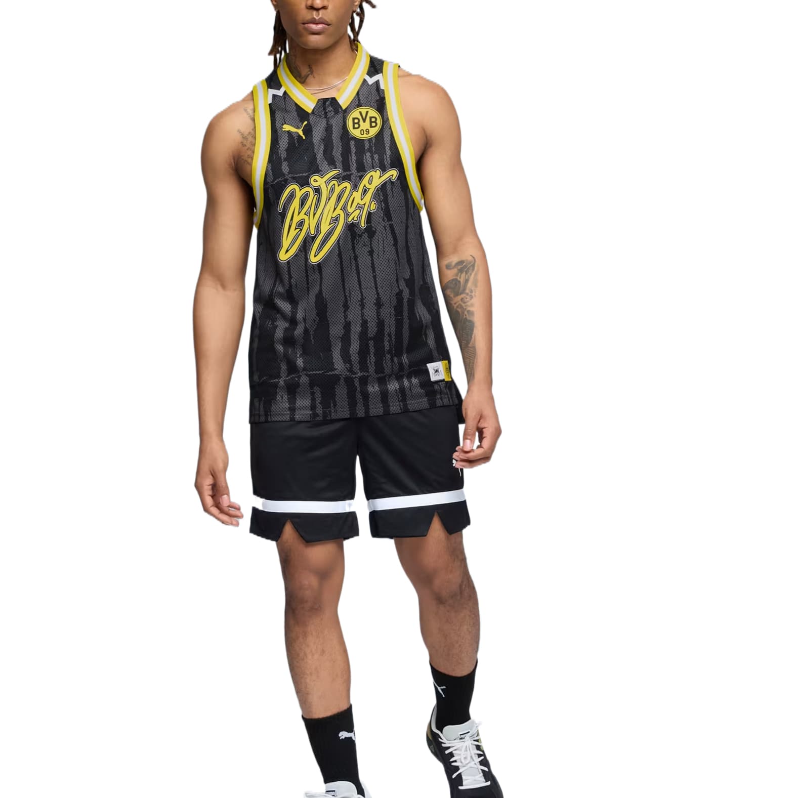 Баскетбольная майка PUMA x BVB Home dryCELL - изображение 4