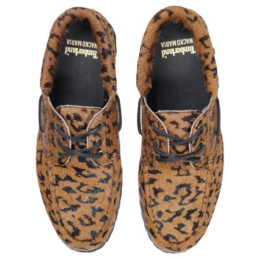 Timberland x WACKO MARIA 3 Eye Топсайдеры Мужские Леопардовый Коричневый - изображение 3