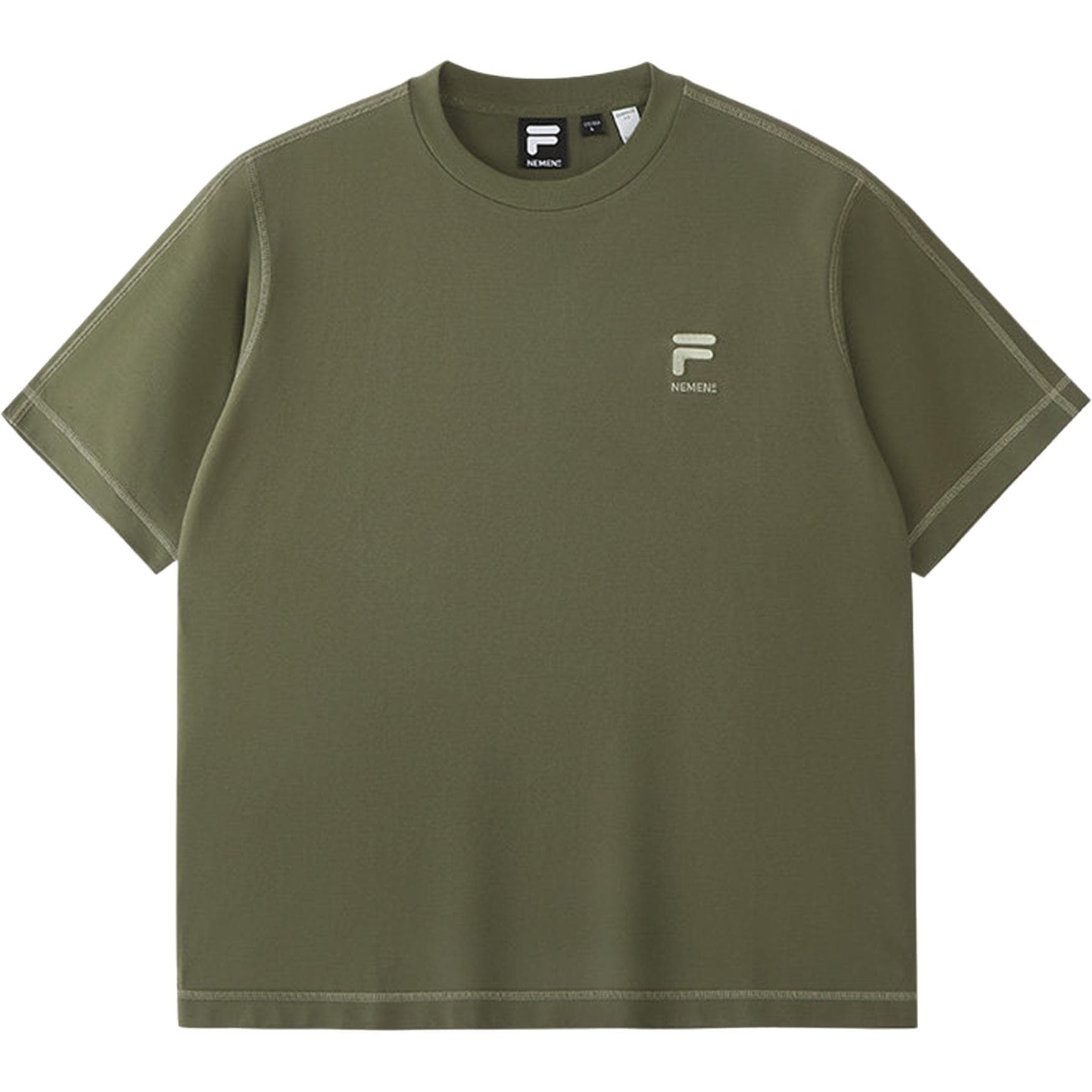 Футболка FILA FUSION NEMEN T Рубашка Мужская Темно-Зеленая - изображение 1