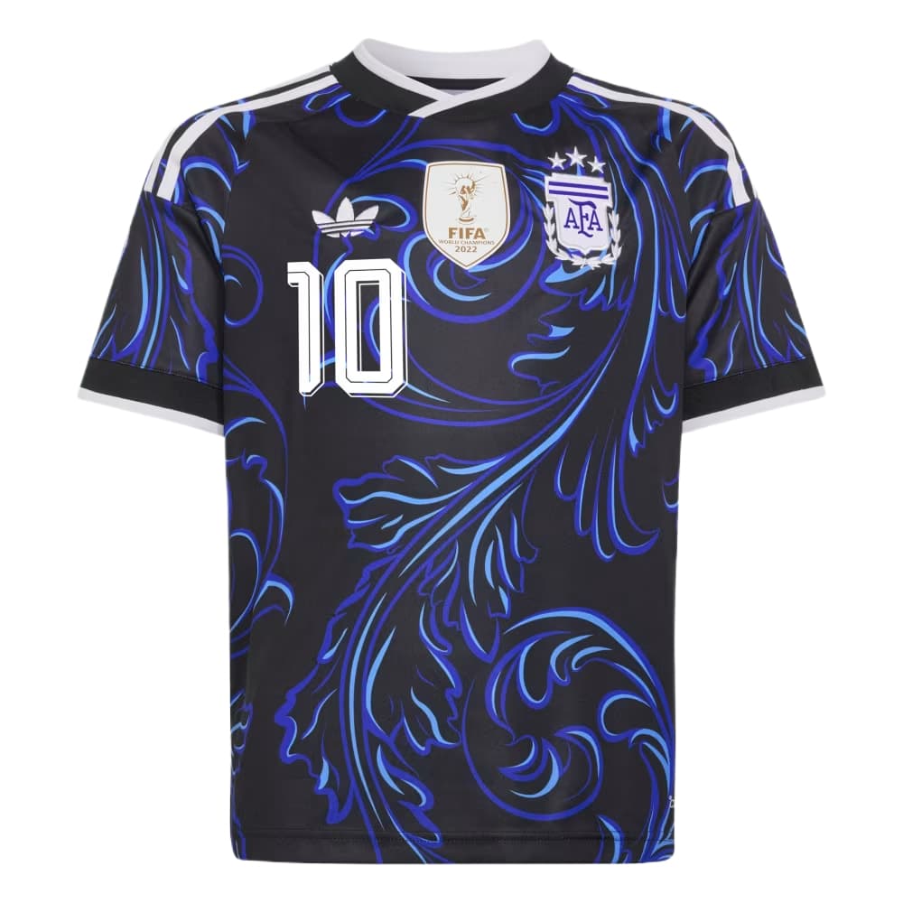 Футболка Adidas Originals Черный Ярко-Синий Синий Градиент Kids T-Рубашки - изображение 1