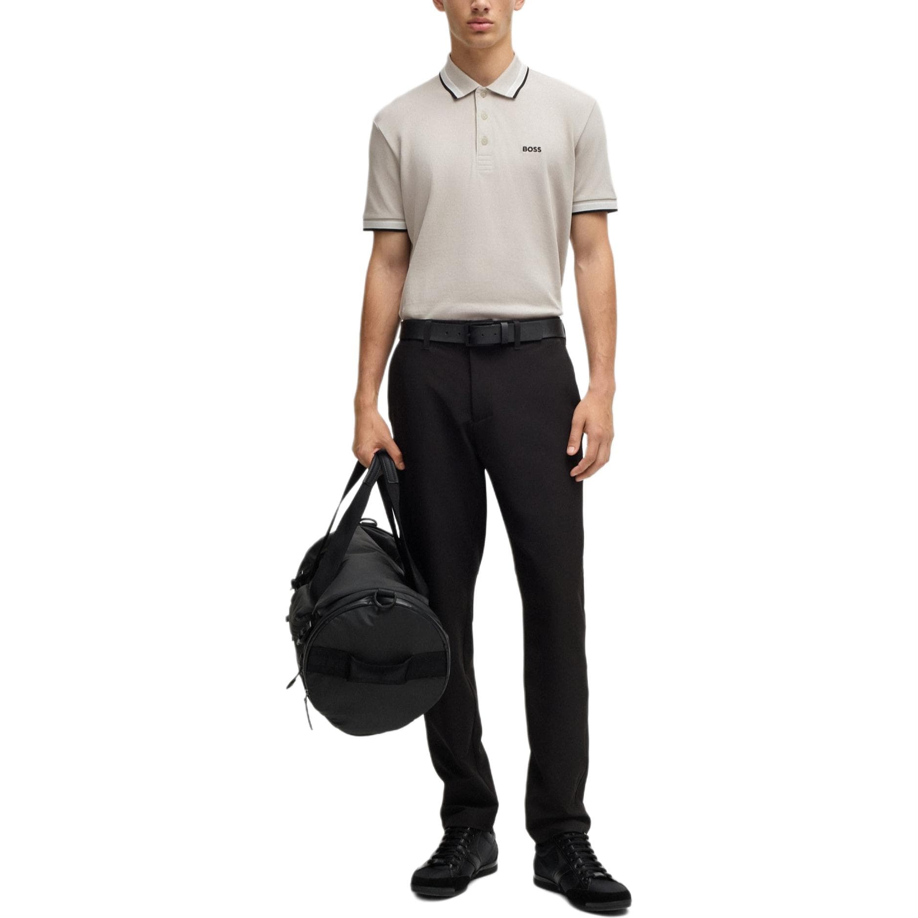 Поло Hugo Boss FW24 Поло Мужской Серый - изображение 2