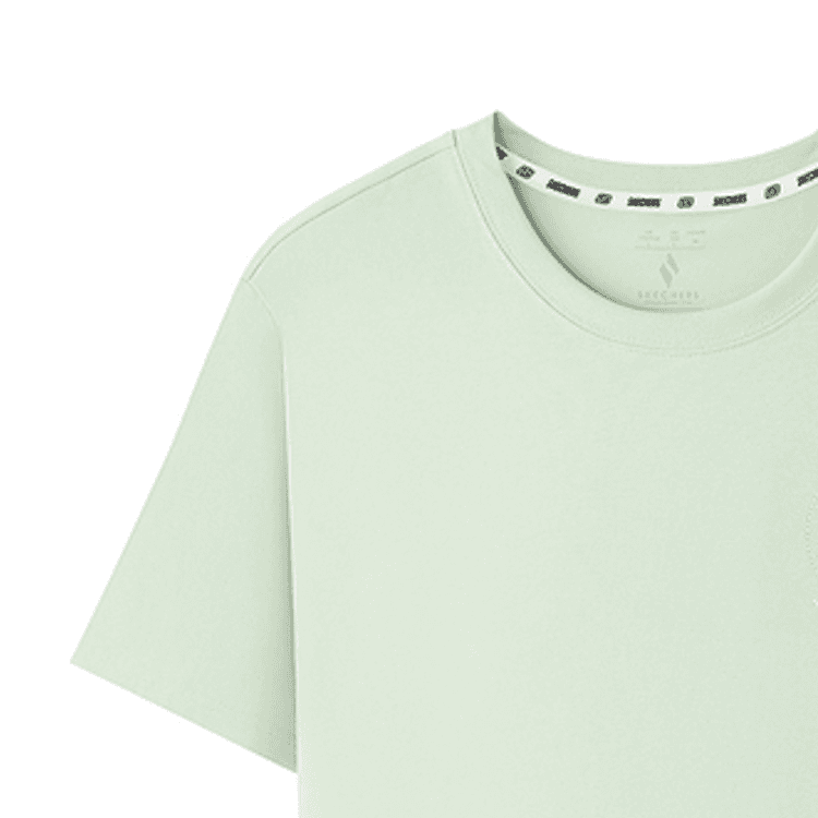 Футболка Skechers T-Shirt Женская Лилия Зеленый - изображение 3