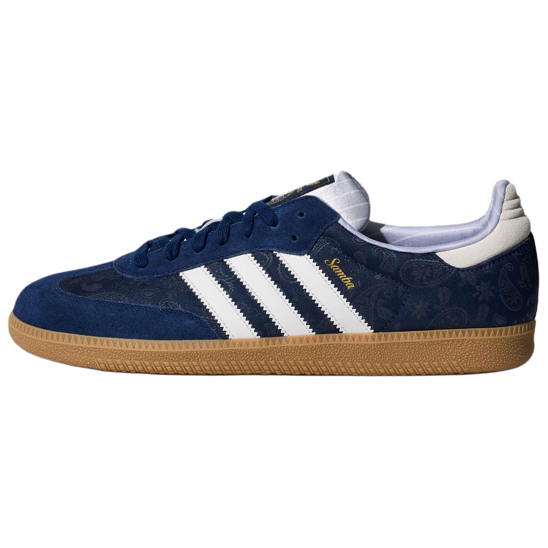 Кроссовки Adidas Originals Samba OG Кеды немецкой армии (GAT) Унисекс Синий Белый - изображение 1