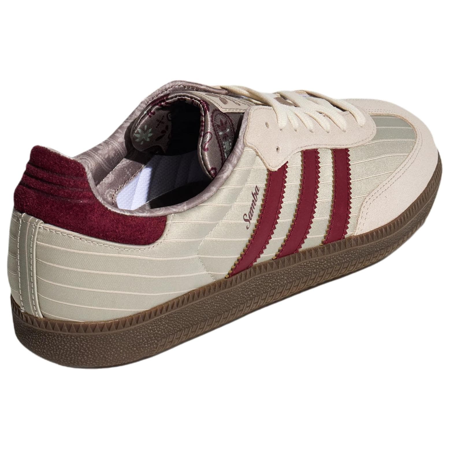 Кроссовки Adidas Originals Samba OG Кеды немецкой армии (GAT) Унисекс Бежево-красный - изображение 4