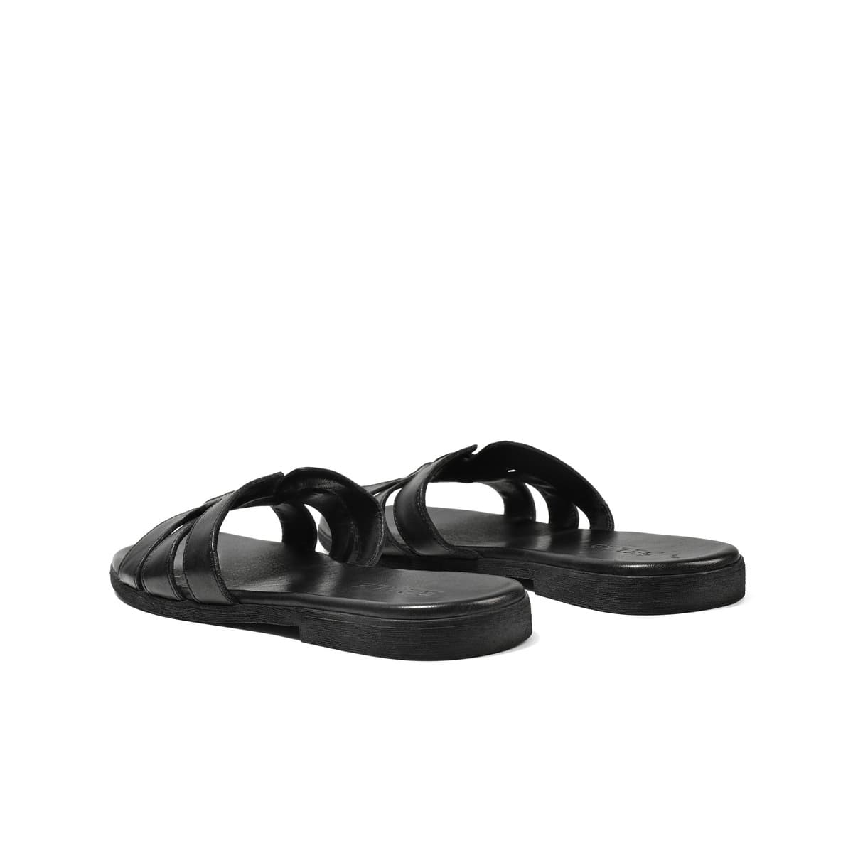Сандалии BELLE x Текстура плетеные шлепанцы женские 2026 лето новая натуральная кожа удобные низкий каблук домашние тапочки женские - изображение 4
