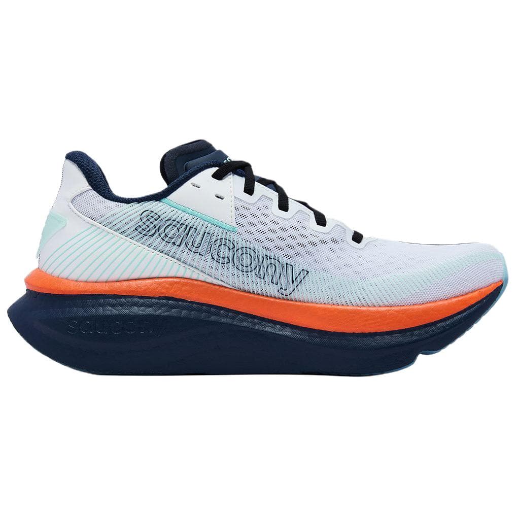 Кроссовки для бега Saucony Endorphin Azura Oтскок Дышащий Low Топ Повседневные кроссовки для бега Унисекс Белый и синий цвет - изображение 2