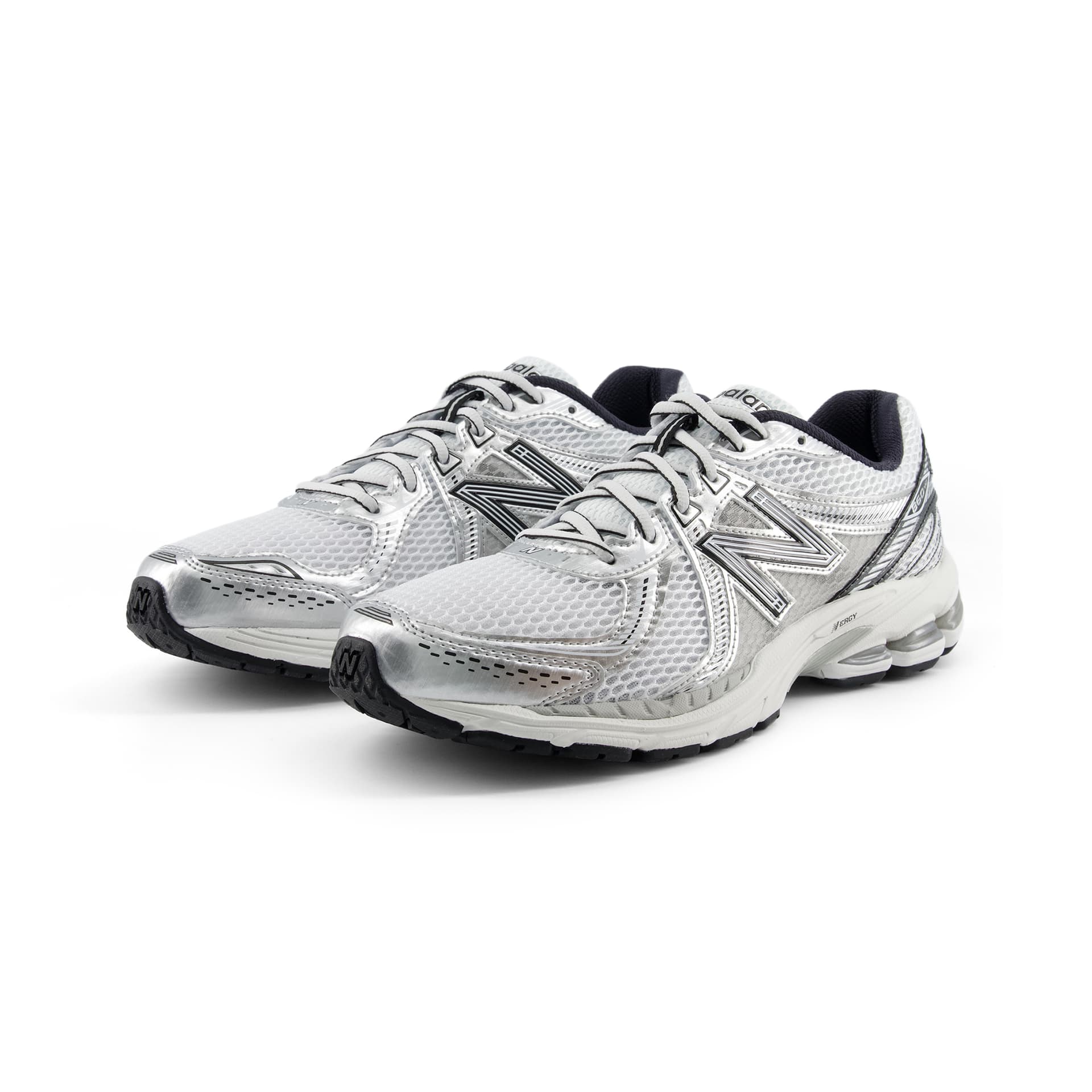 Кроссовки New Balance 860 v2 Дышащий Low Топ Повседневная обувь Унисекс Белый Серебристый - изображение 3